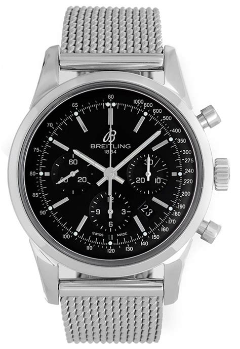 breitling transocean blacksteel|Breitling Transocean chronograph men's watch.